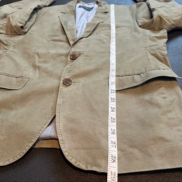 Daniel Hechter Comfortable Lined Khaki Blazer Jacket Casual Sport Coat EUC 42S - Picture 12 of 12